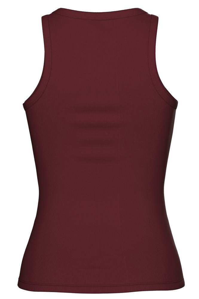 PCMAY EMBROIDERY BOXER TANK TOP JRS 17159759 Tawny Port/White Embroidery